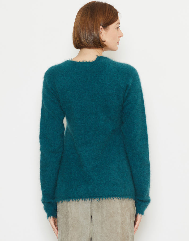 Tulip Racoon Hair Knitted Pullover