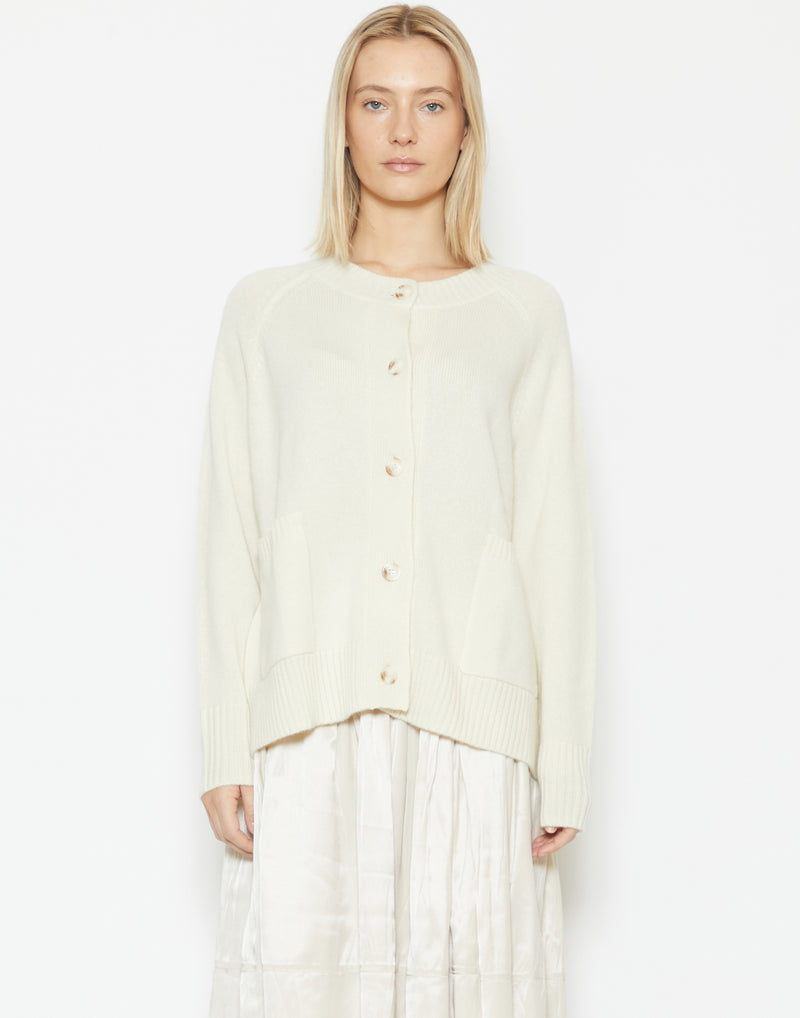 Cream Cashmere Chunky Cardigan