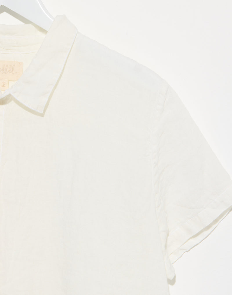 White Linen Cliff Shirt