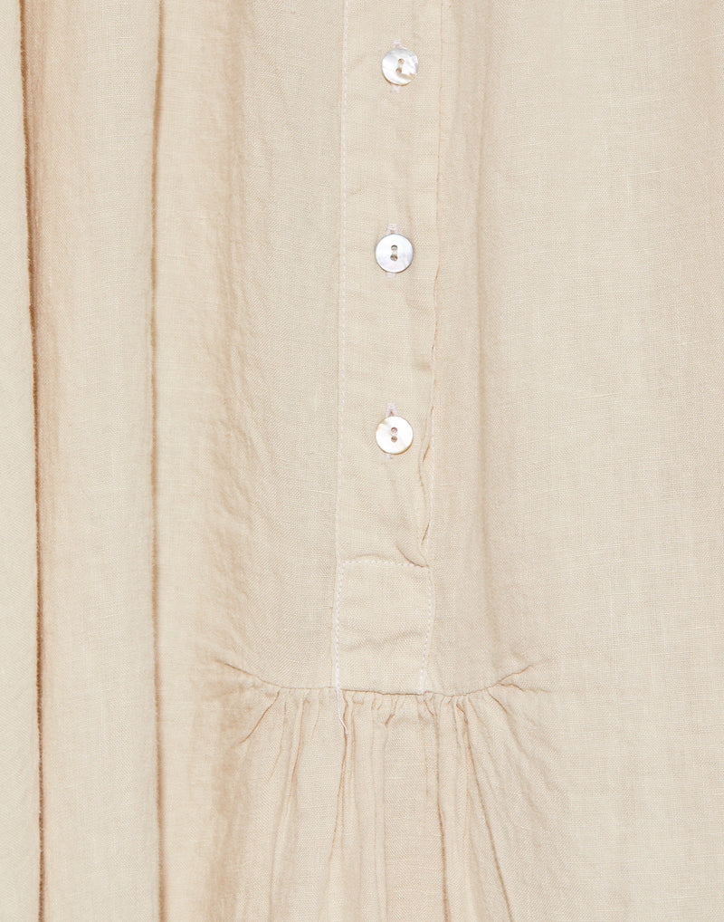 Stone Linen Marcel Smock Dress