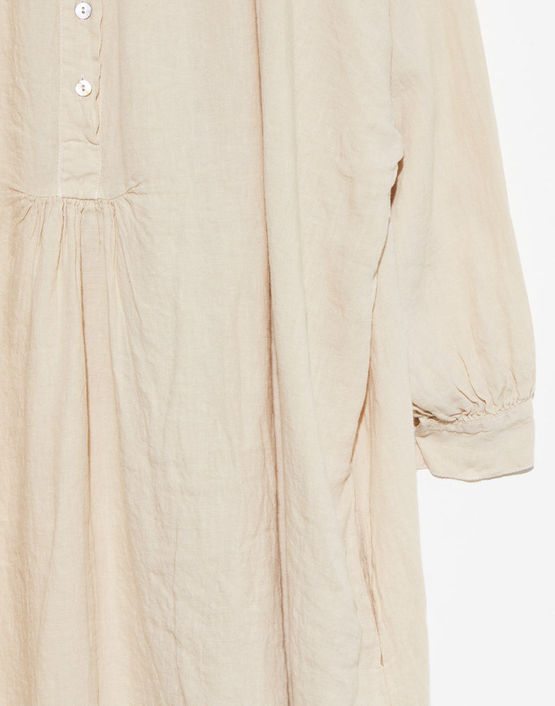 Stone Linen Marcel Smock Dress