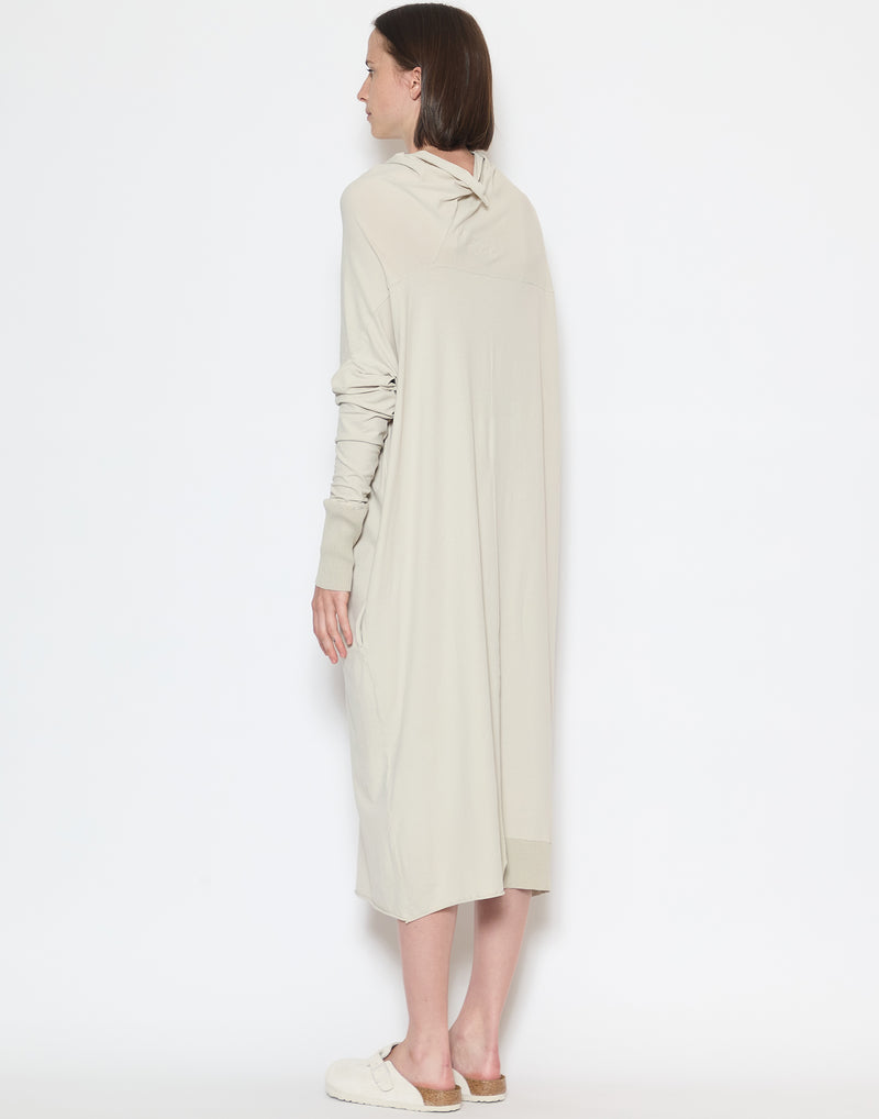 Eraser Cotton Draped Sweater Dress