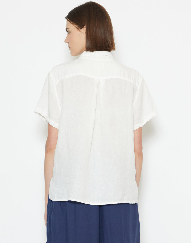 White Linen Cliff Shirt