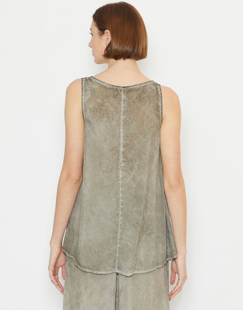 Hay Cloud Cupro Sleeveless Top