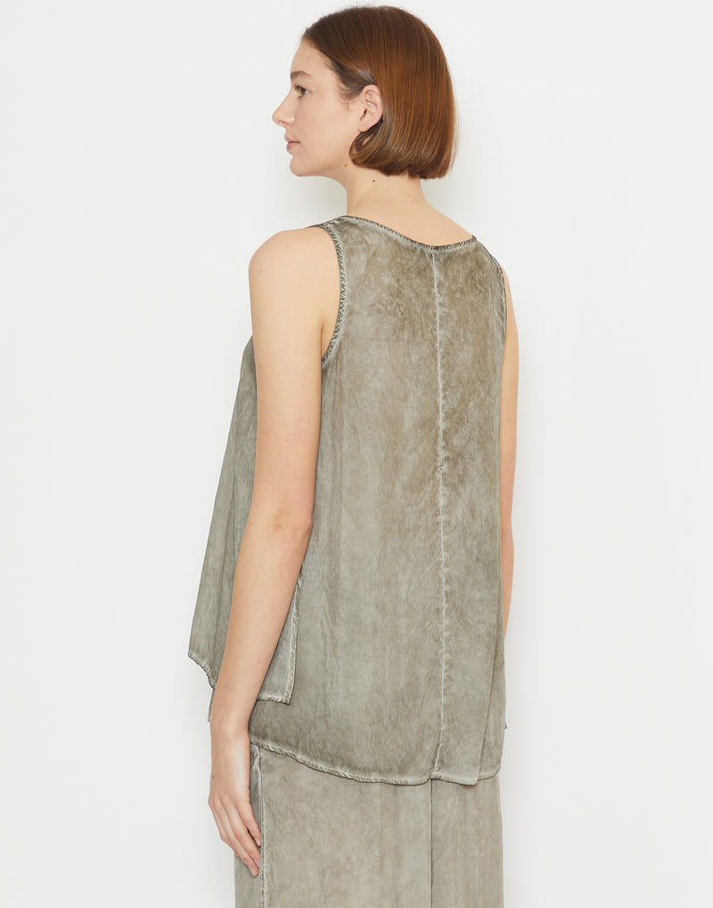 Hay Cloud Cupro Sleeveless Top