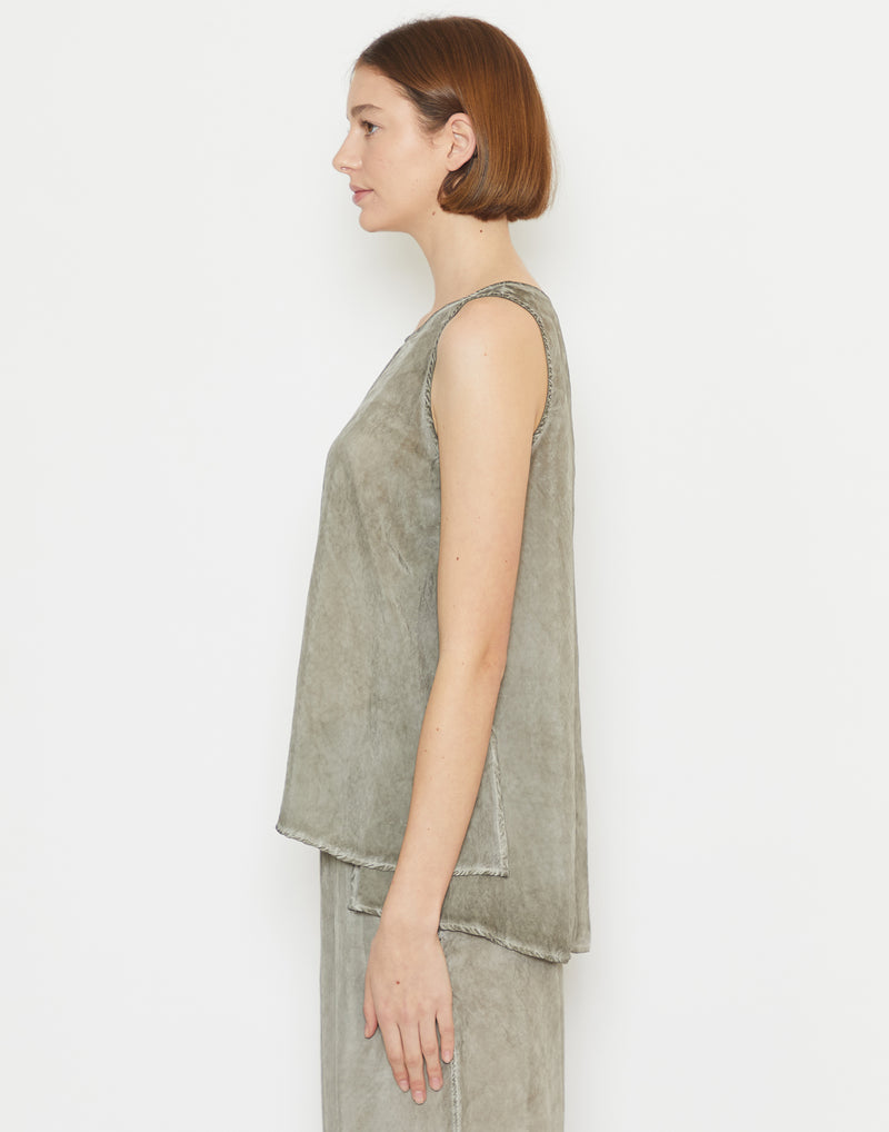 Hay Cloud Cupro Sleeveless Top