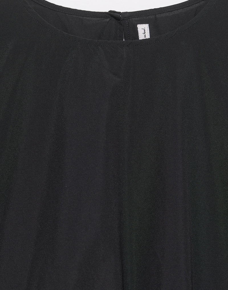 Black Cotton Blend Klic Dress