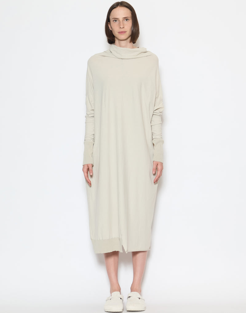 Eraser Cotton Draped Sweater Dress