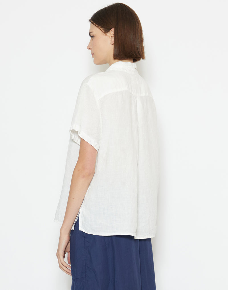 White Linen Cliff Shirt