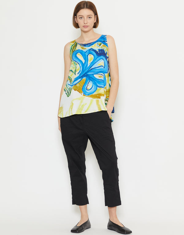 Lilly All Over Print Cupro Sleeveless Top