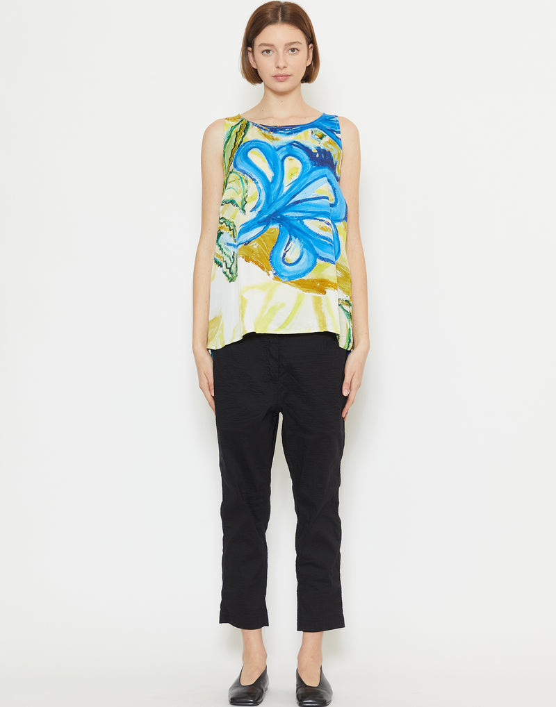 Lilly All Over Print Cupro Sleeveless Top