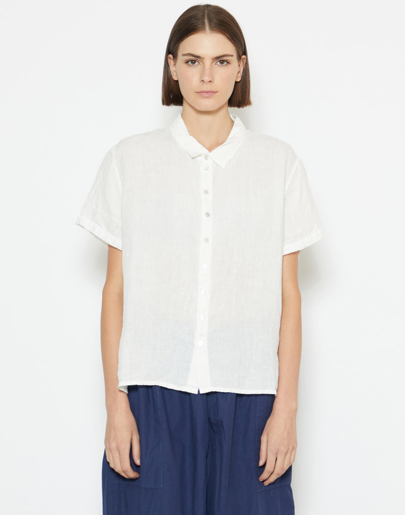 White Linen Cliff Shirt