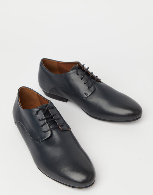 Midnight Leather Miniblocco Derby Shoes