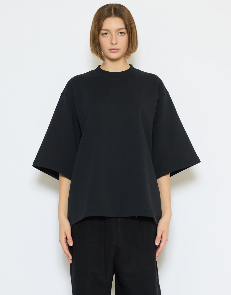 Off Black Cotton Fleece Thebe Sweatshirt