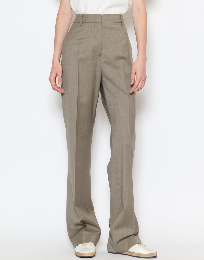 Dove Grey Wool New Relaxed Pants