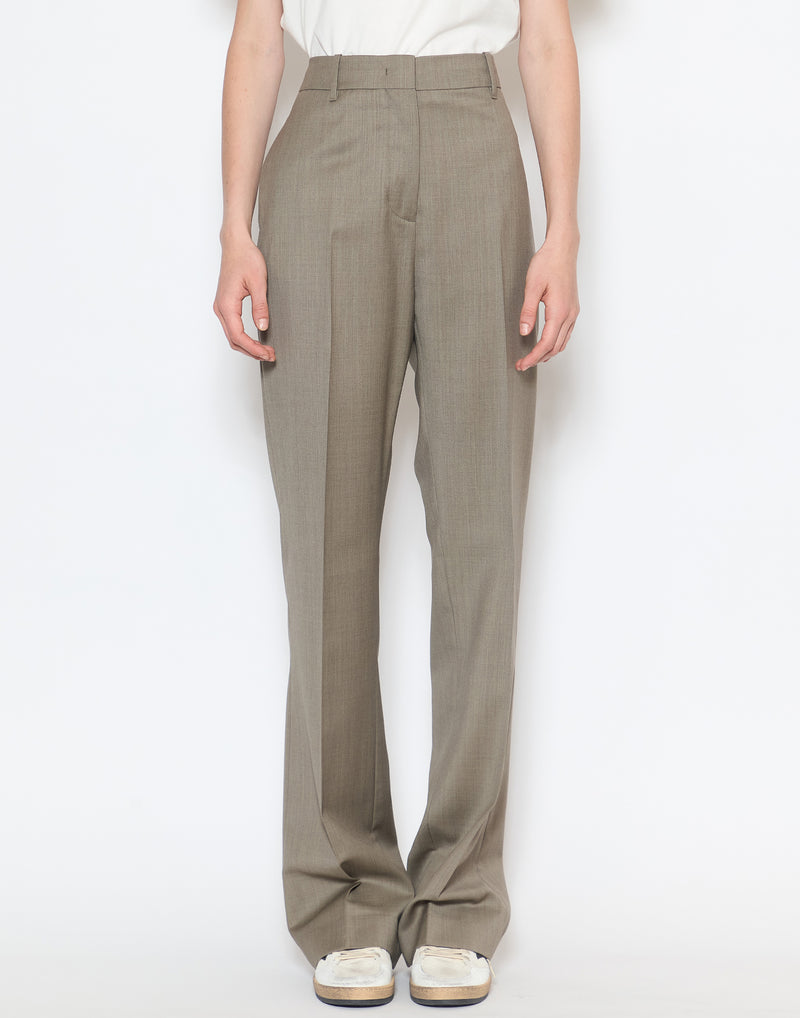 Dove Grey Wool New Relaxed Pants