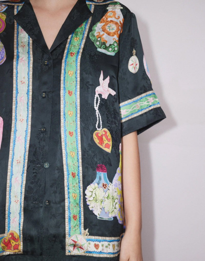 Printed Viscose Royal Shirt