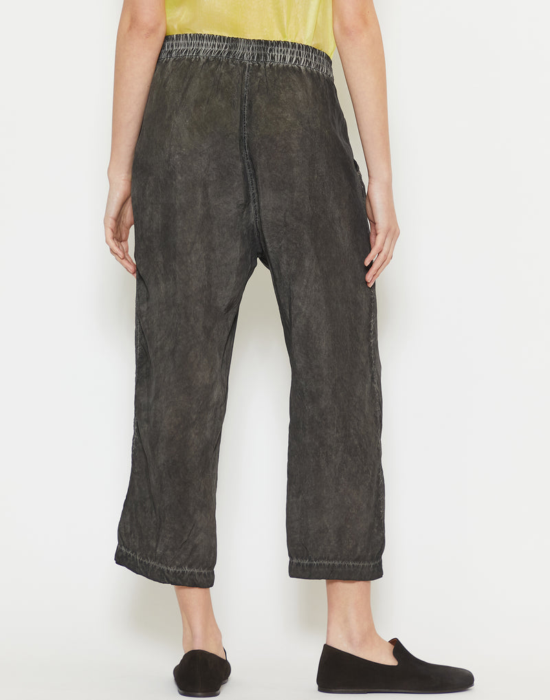 Coal Cloud Cupro Low Crotch Pants