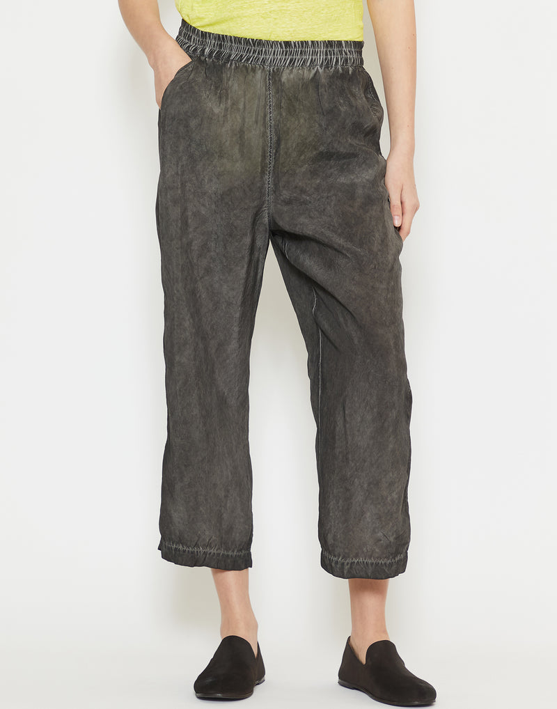 Coal Cloud Cupro Low Crotch Pants