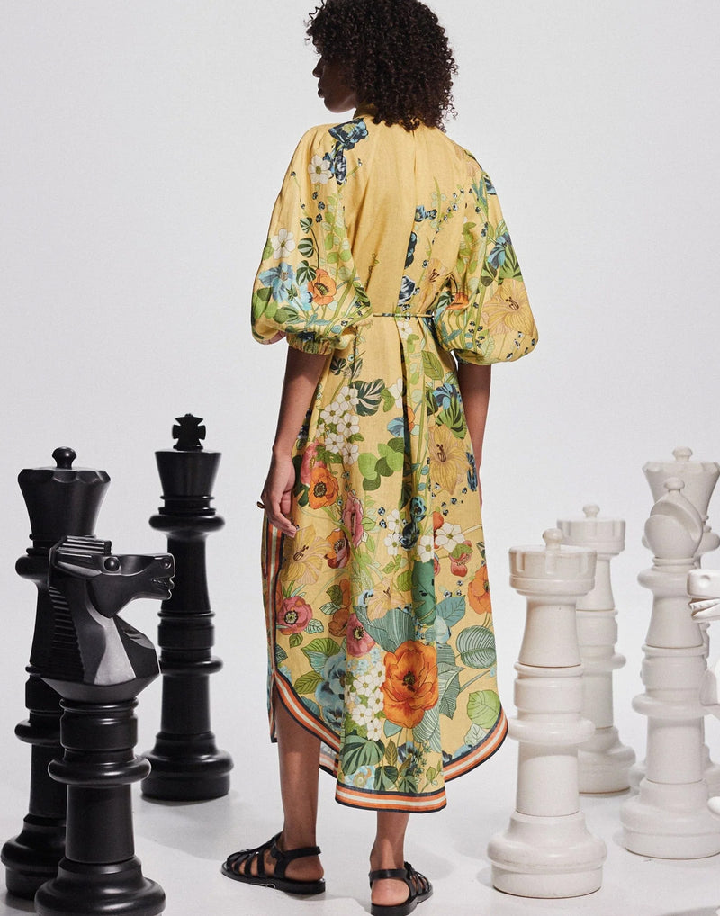 Printed Linen Cresida Shirtdress