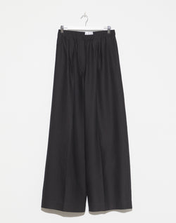 Black Viscose Blend Pisha Trousers