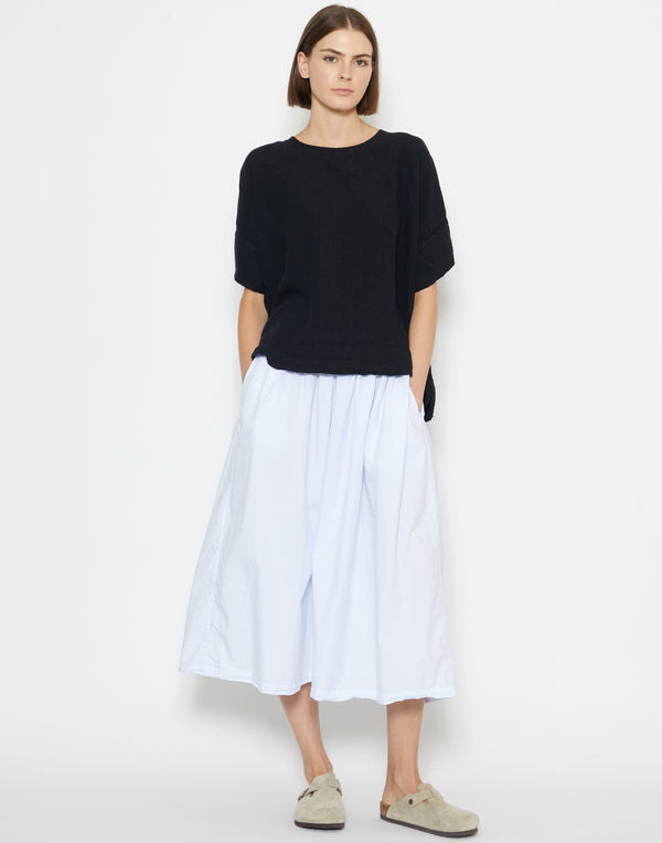 Black Linen Avril Top