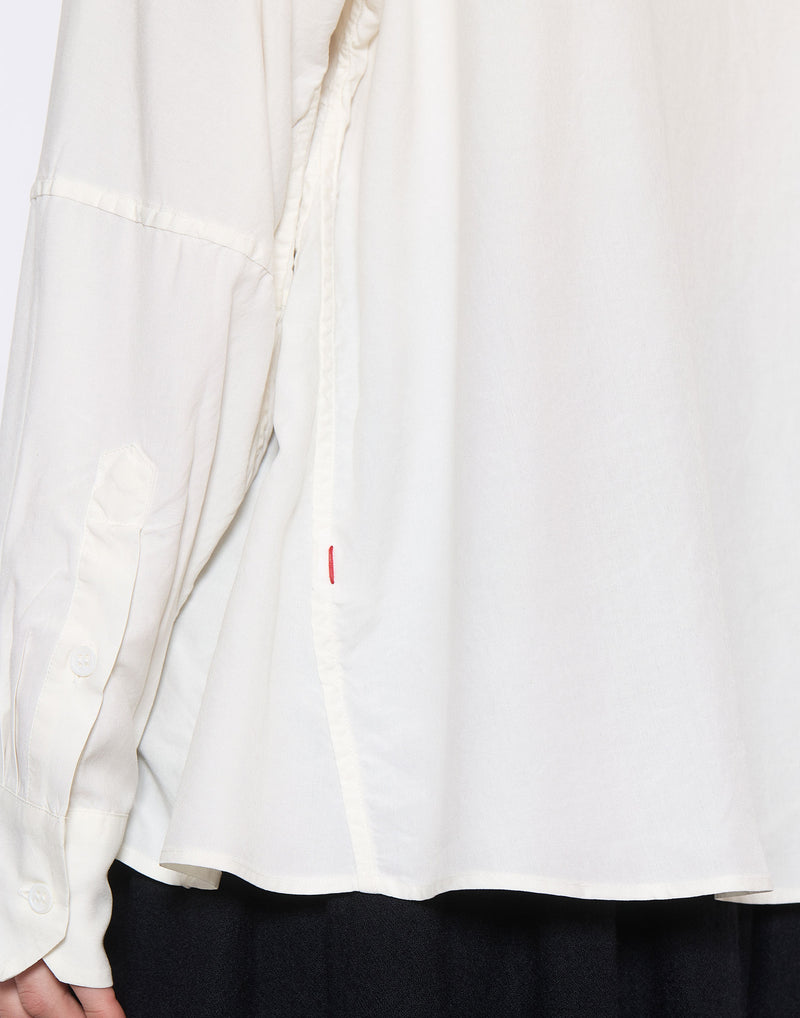 Off White Silk Waga Soleil Shirt