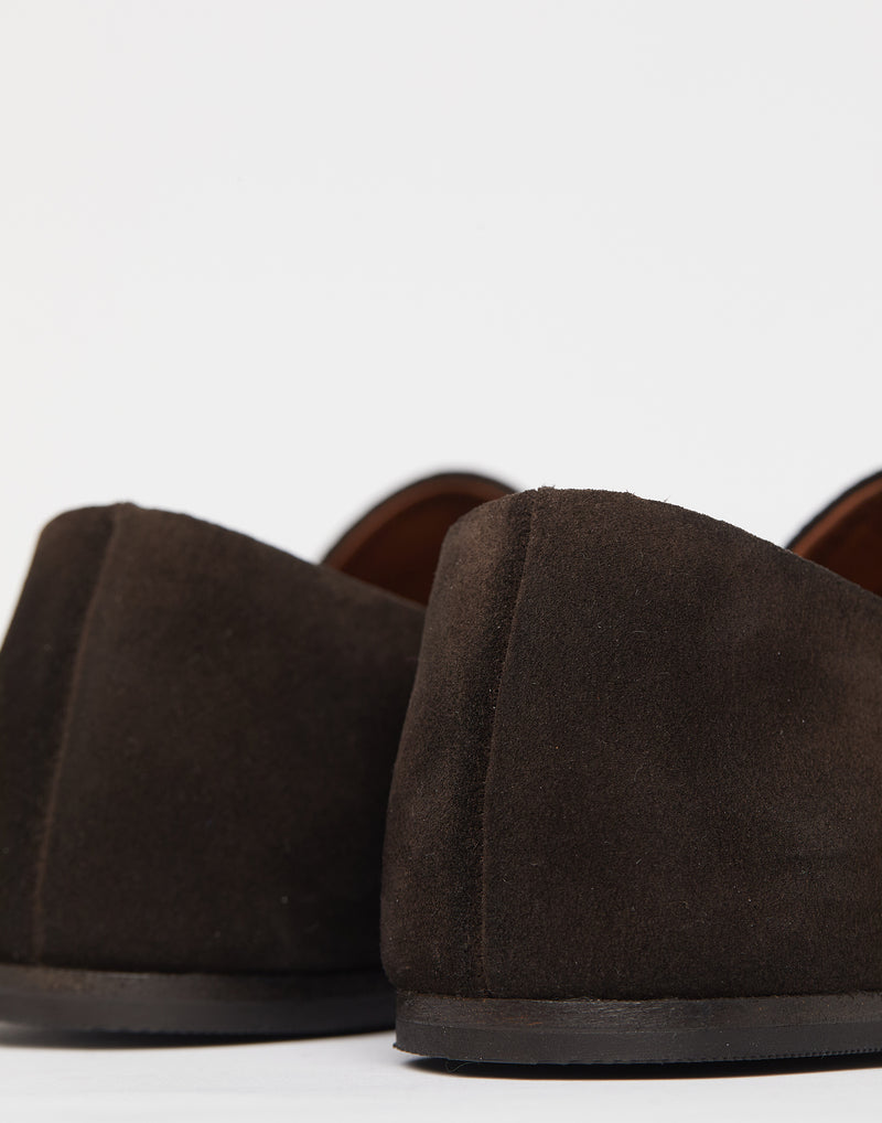 Brown Suede Steccoblocco Slip On Loafers