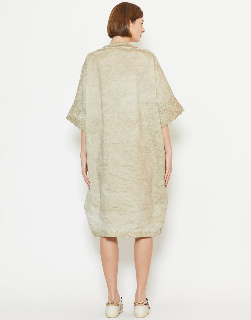 Straw Cloud Linen & Cotton Relaxed Dress