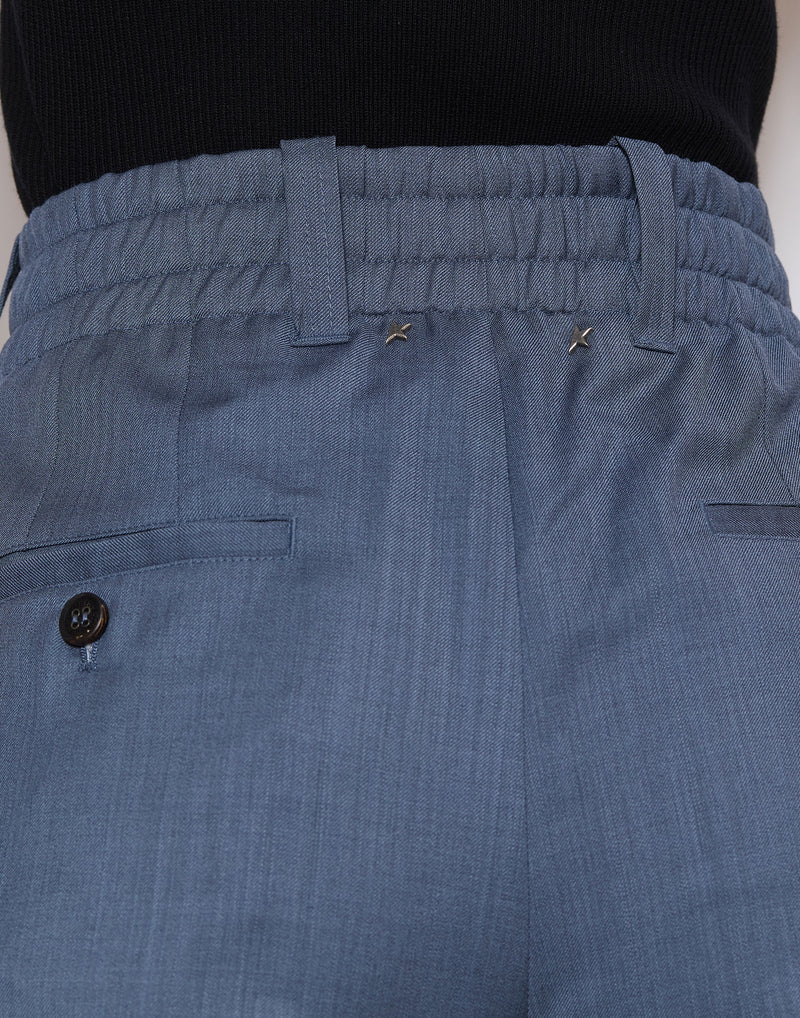 Blue Grey Wool W’s Tapered Pants