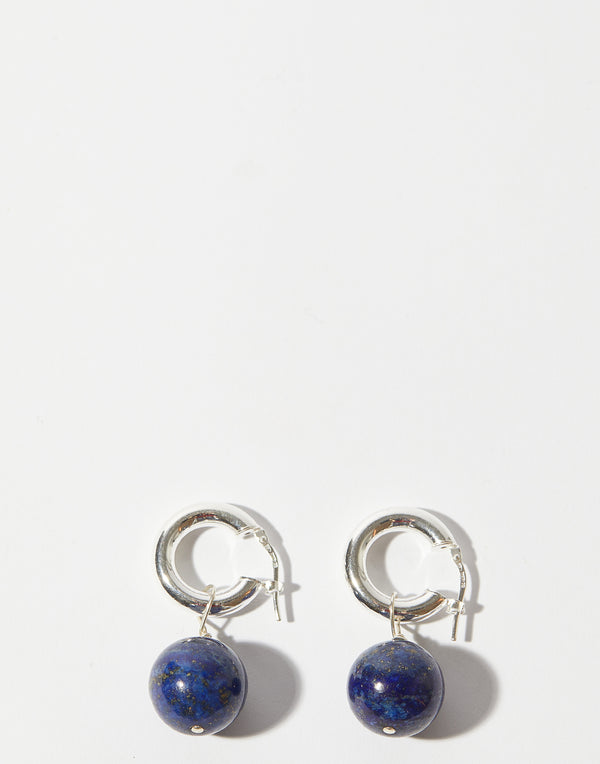 Lapis Lazuli & Silver Jerico Earrings