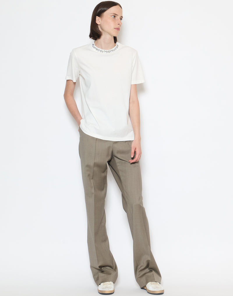 Dove Grey Wool New Relaxed Pants