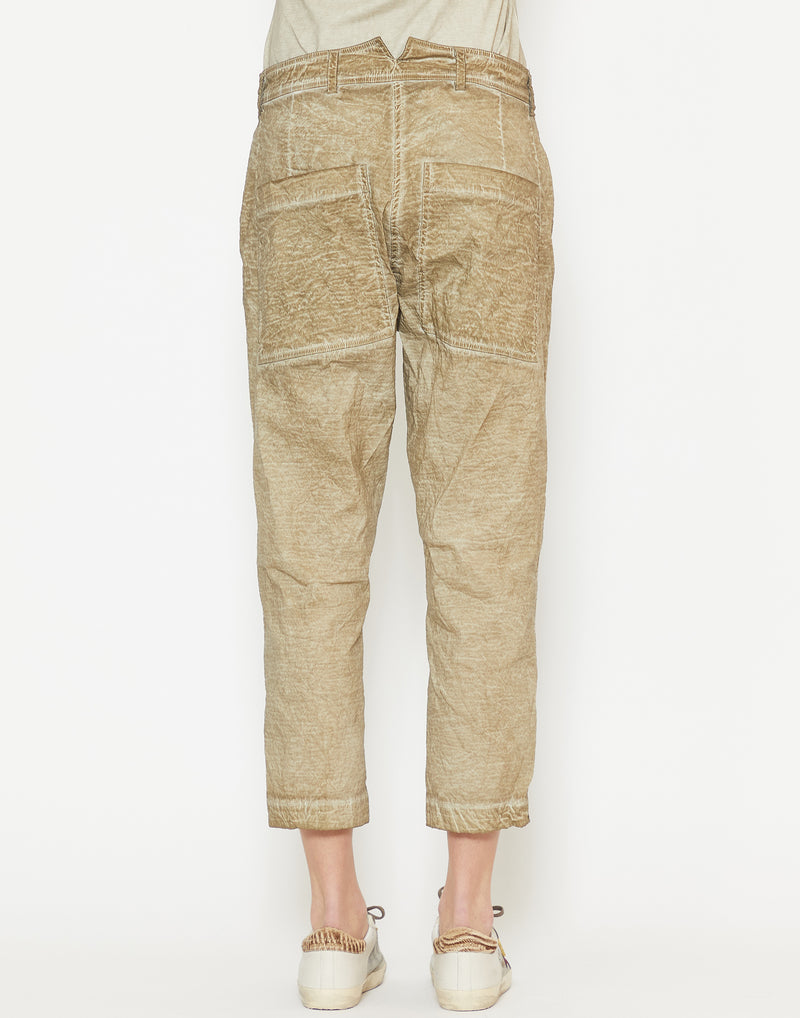 Straw Cloud Linen & Cotton Blend Pants