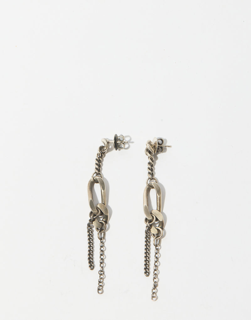 Silver Wild Chain Earrings