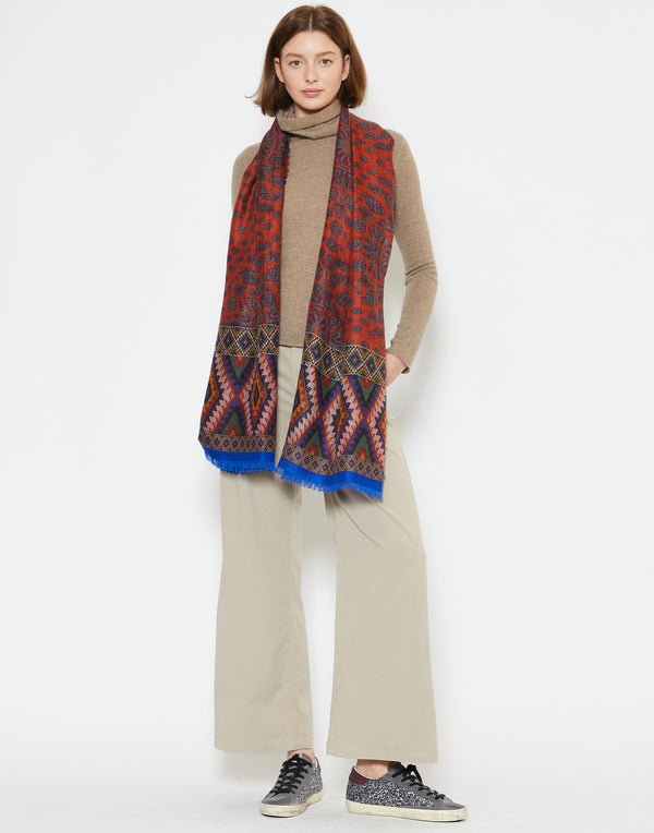 Multicolour Cashmere Euclide Scarf