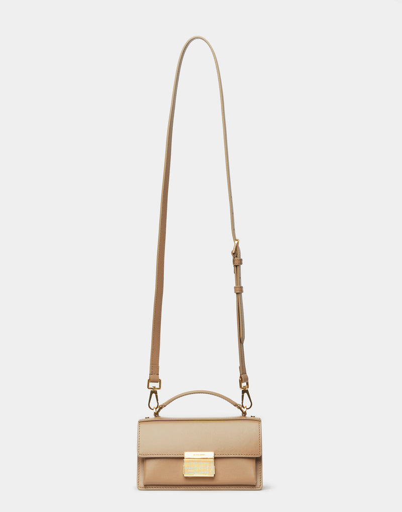 Cappuccino Leather Small Venezia Bag