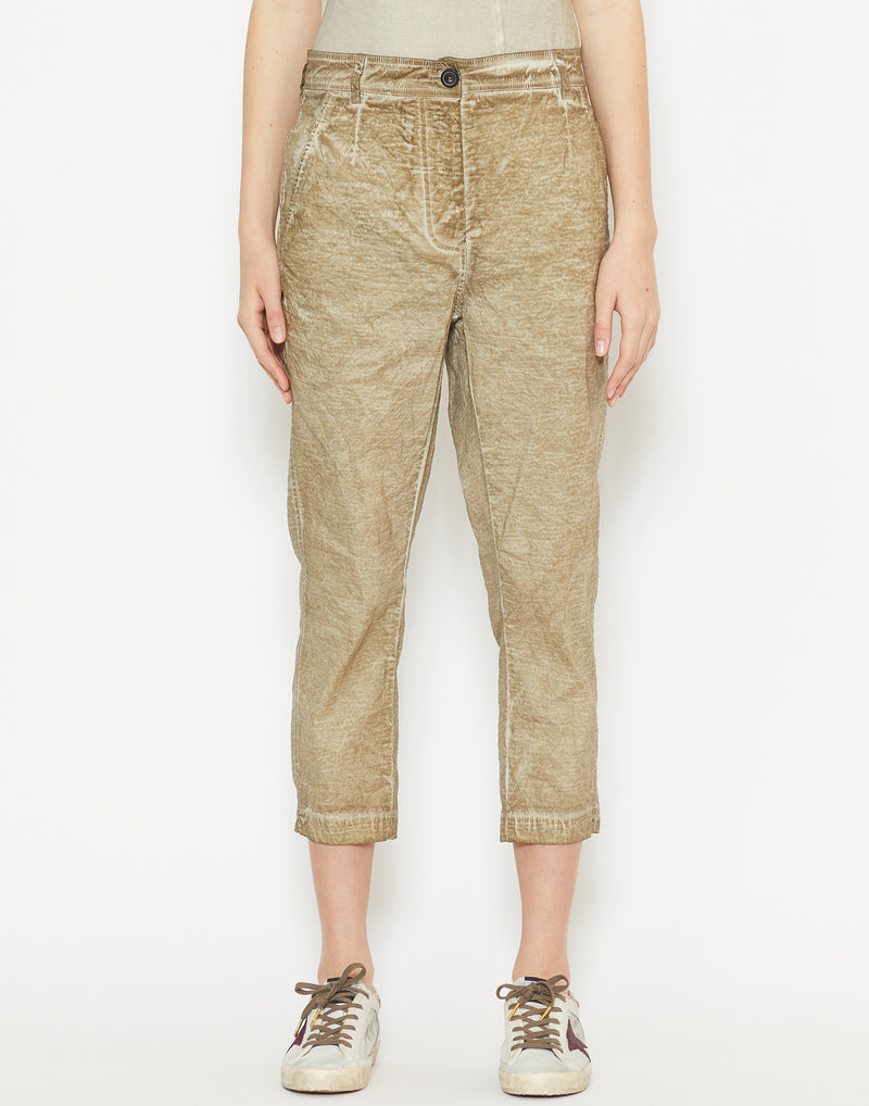 Straw Cloud Linen & Cotton Blend Pants