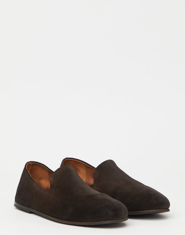 Brown Suede Steccoblocco Slip On Loafers