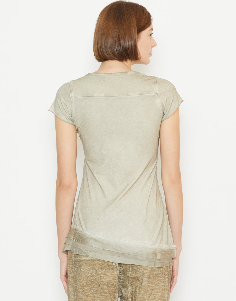 Straw Cloud Cotton Blend T-Shirt