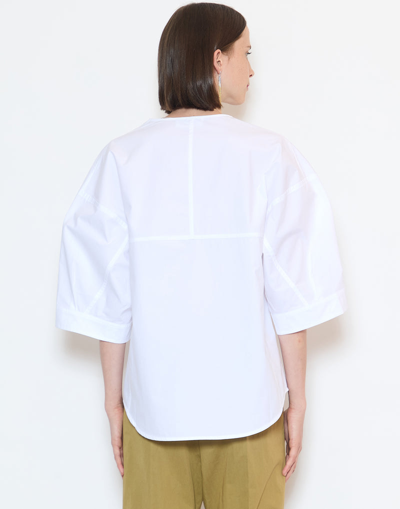 White Cotton Thamani Blouse