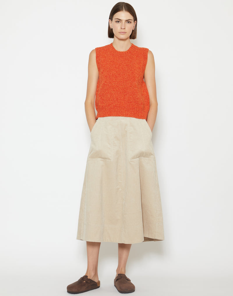 Moonstone Cotton Corduroy Skirt