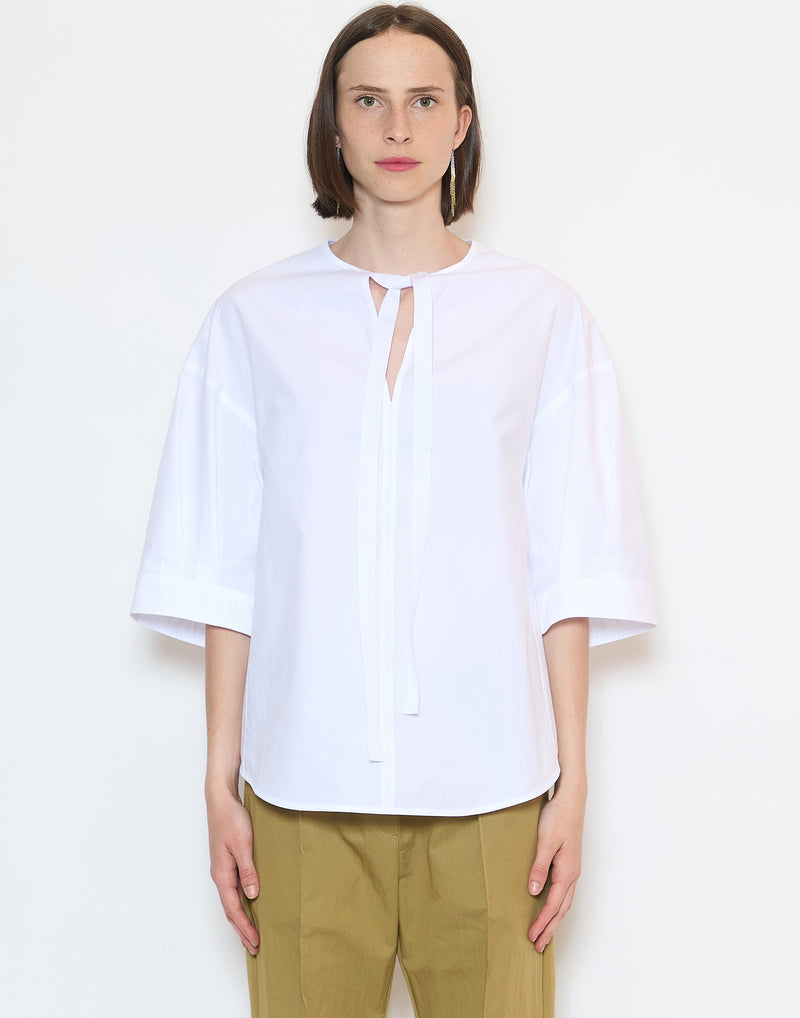 White Cotton Thamani Blouse