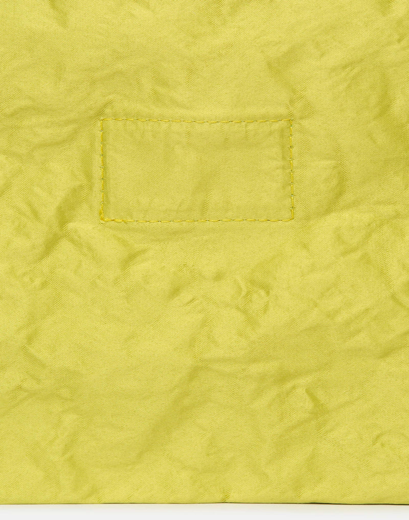 Lemon Satin & Metallic Foil Greta Bag