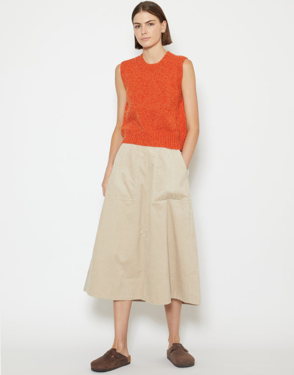 Moonstone Cotton Corduroy Skirt