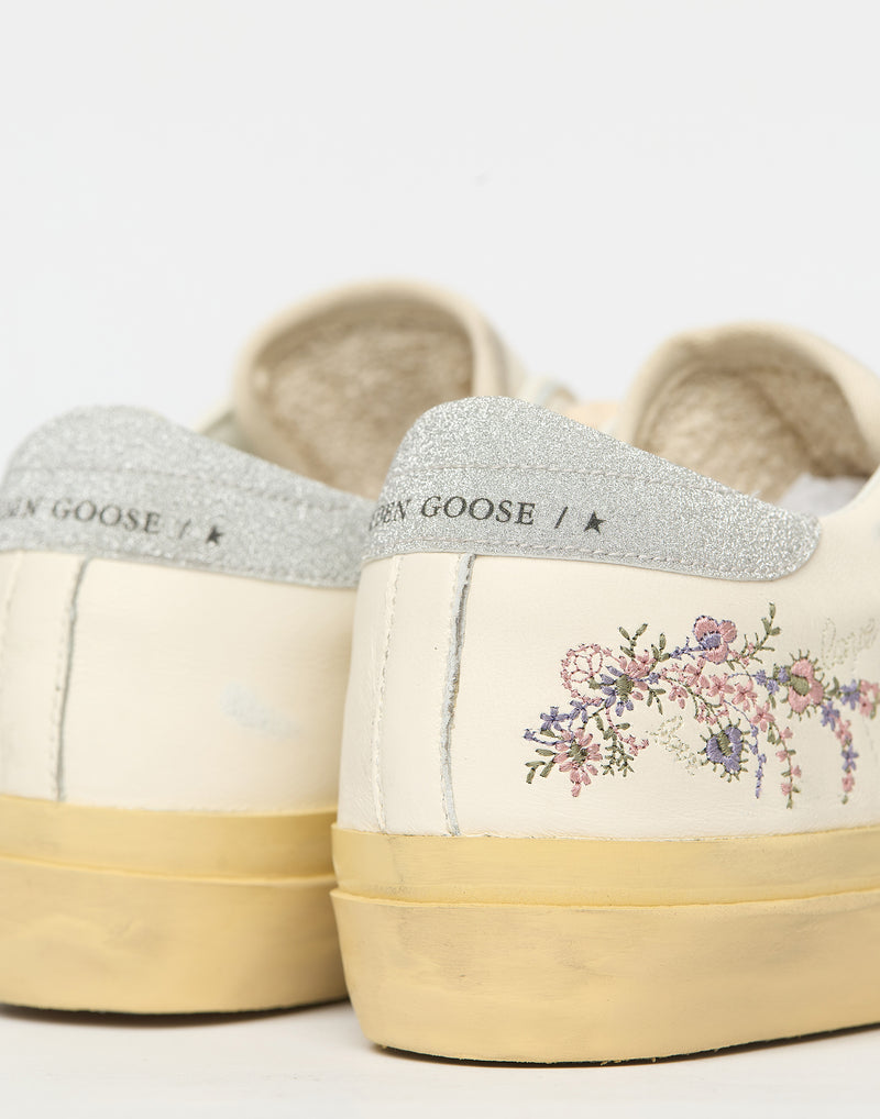 Floral Embroidered Superstar Sneakers