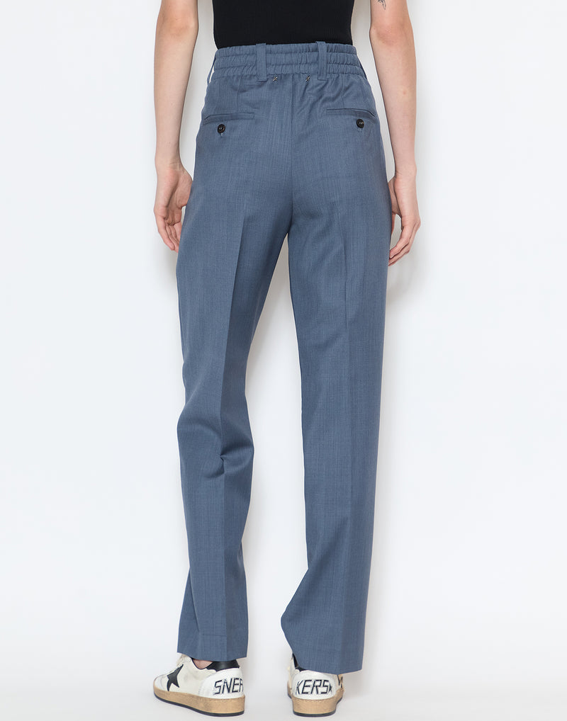 Blue Grey Wool W’s Tapered Pants