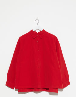 Lippy Red Cotton Elena Shirt