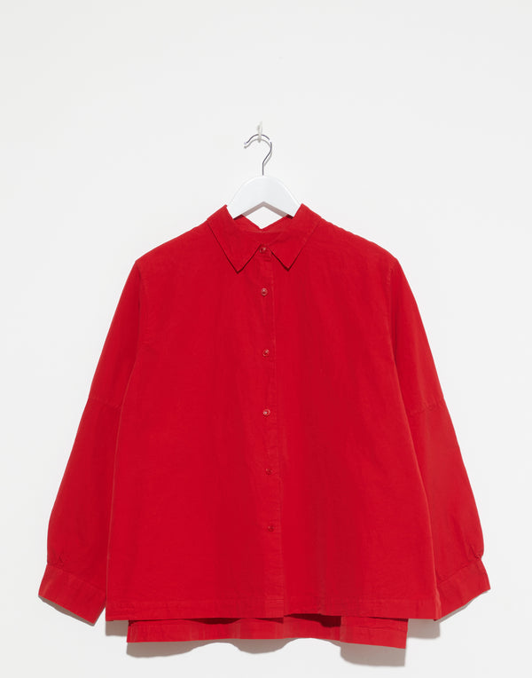 Lippy Red Cotton Elena Shirt