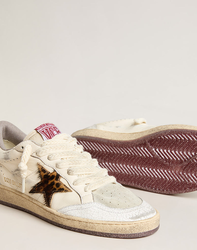 White & Leo Ball Star Sneakers