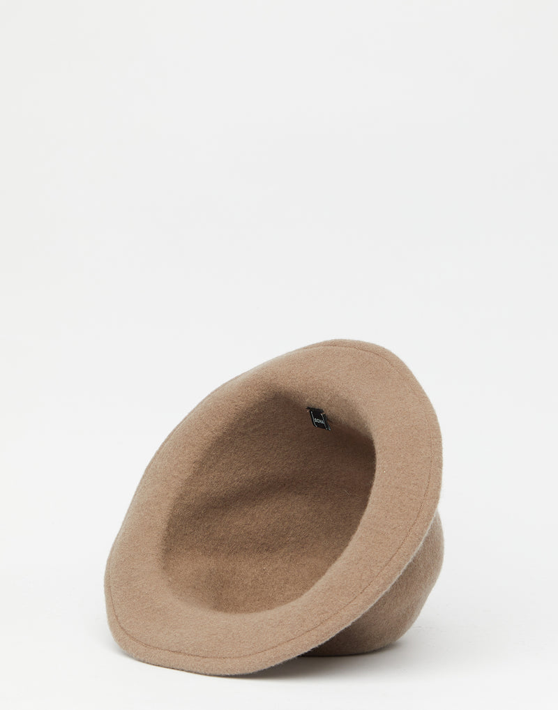 Grey Beige Lazy Small + Felt Hat